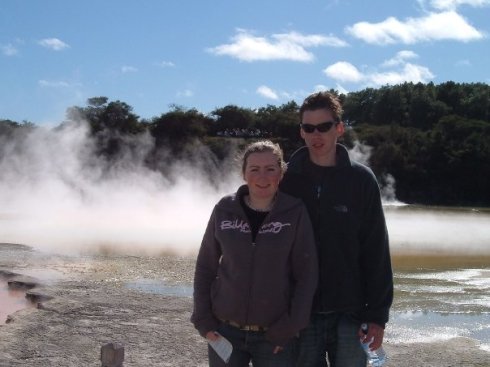 My brother Mike and I in Rotorua